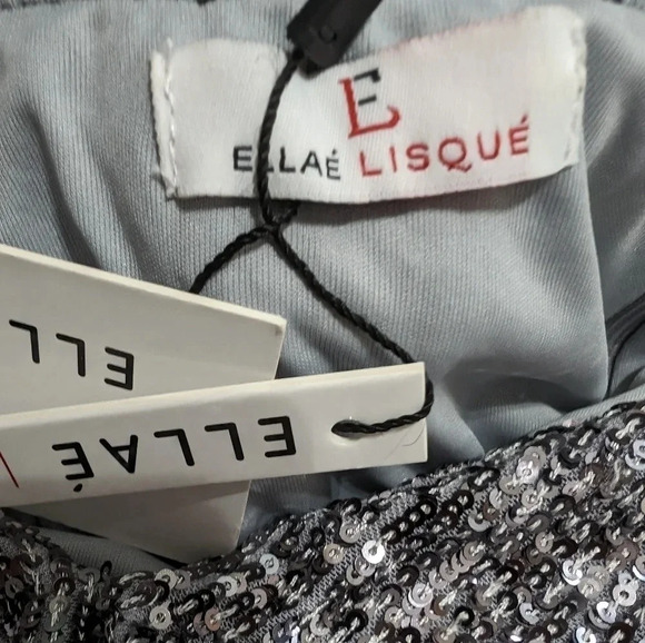 💘 Center Of Attention Ellae Lisque Dress In Charcoal - Picture 8 of 9